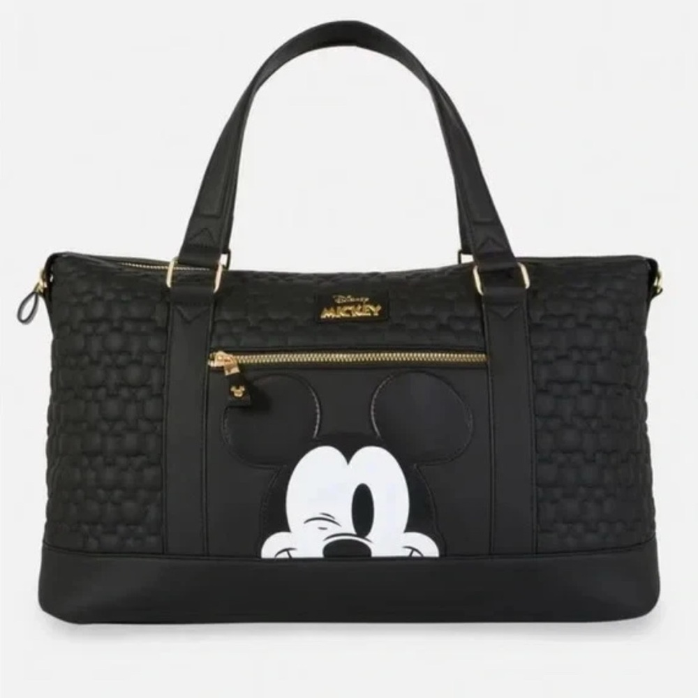 Disney Mickey Mouse Faux Leather Weekender Overnight Travel Bag *Primark*-NEW